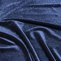 Glitter Velour Table Runner in Navy