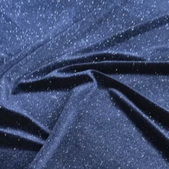 Glitter Velour Table Runner in Navy