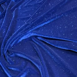 Glitter Velour Table Runner in Royal
