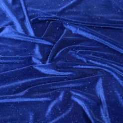 Glitter Velour Table Runner in Royal
