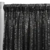 Glitz Sequins Drapery Panel in Black