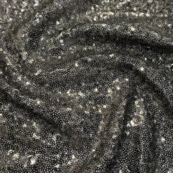Glitz Sequins Drapery Panel in Black