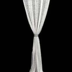 Glitz Sequins Drapery Panel in Silver