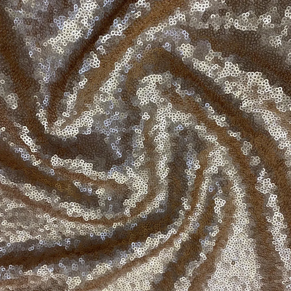 Glitz Sequins Drapery Panel in Antique Gold