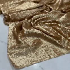 Glitz Sequins Drapery Panel in Antique Gold
