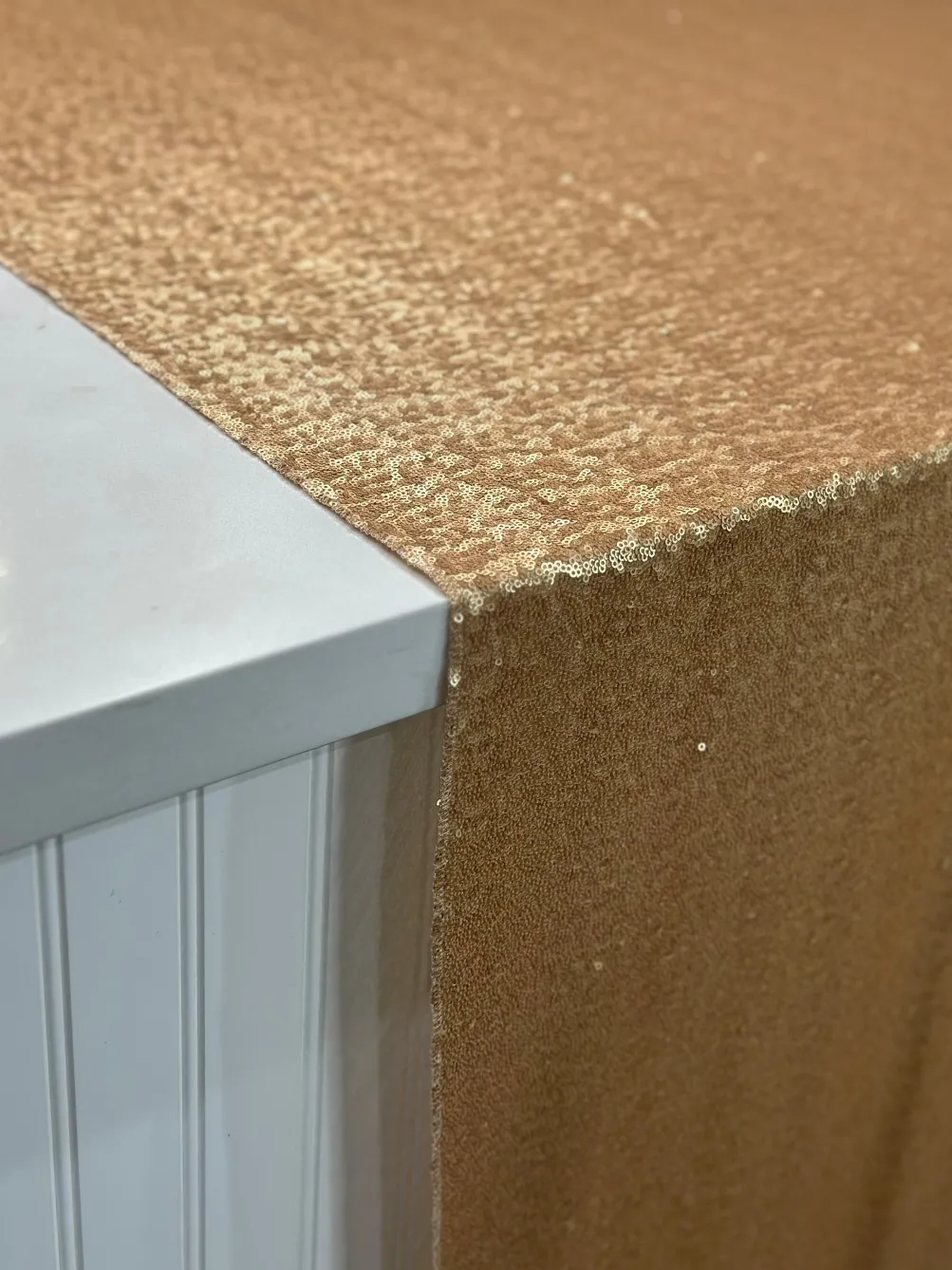 Glitz Sequins Drapery Panel in Antique Gold