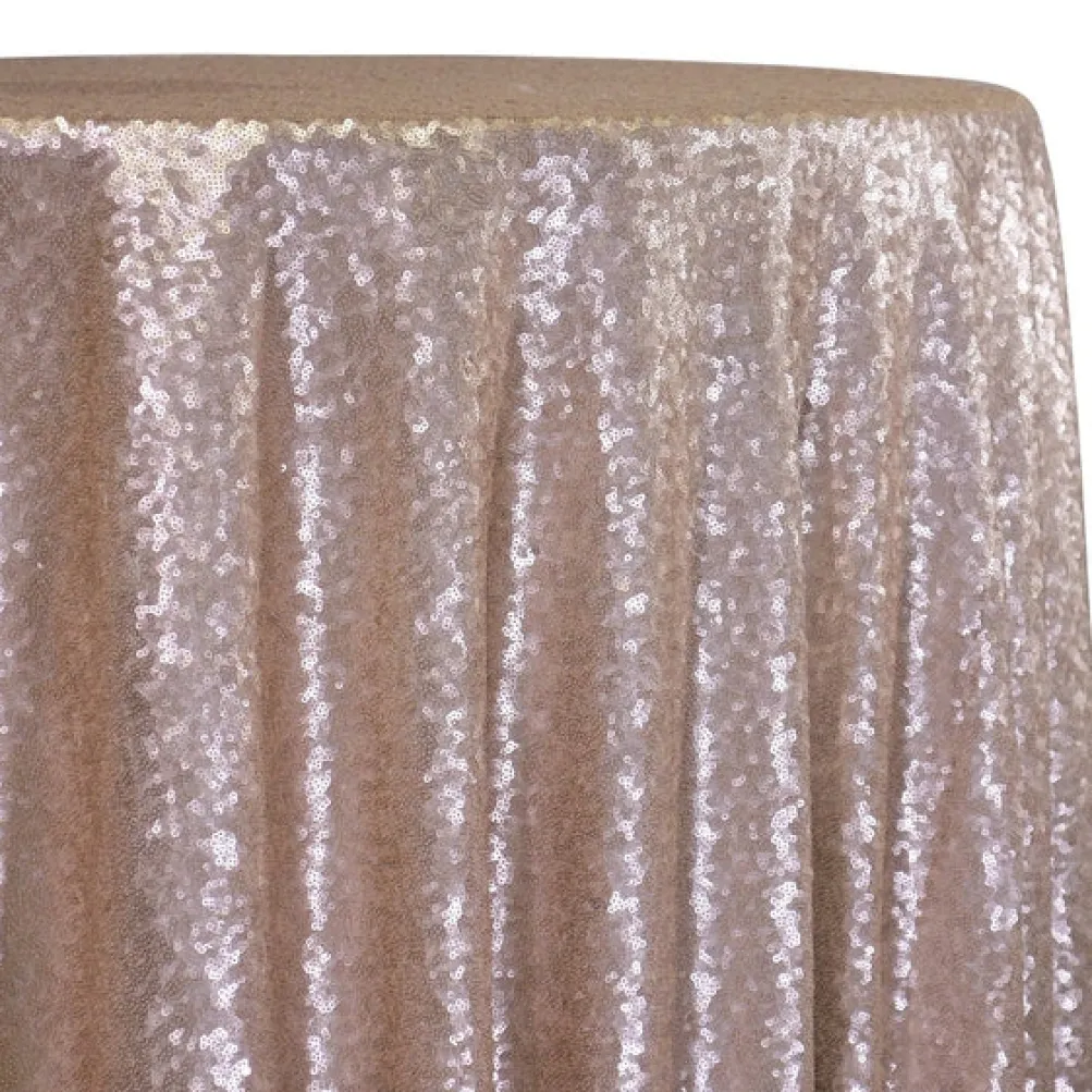 Glitz Sequins Table Linen in Blush Matte