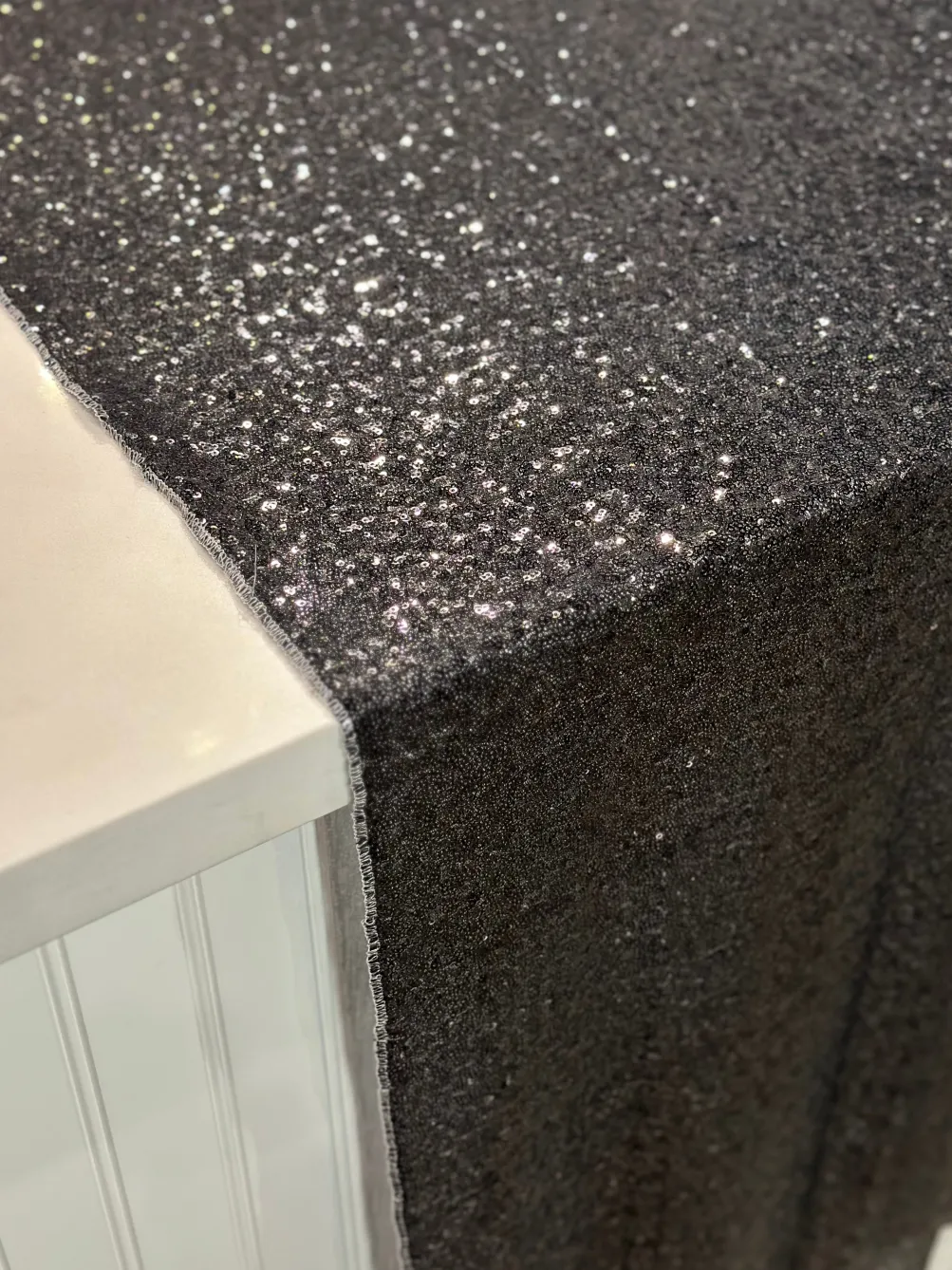 Glitz Sequins Table Linen in Black