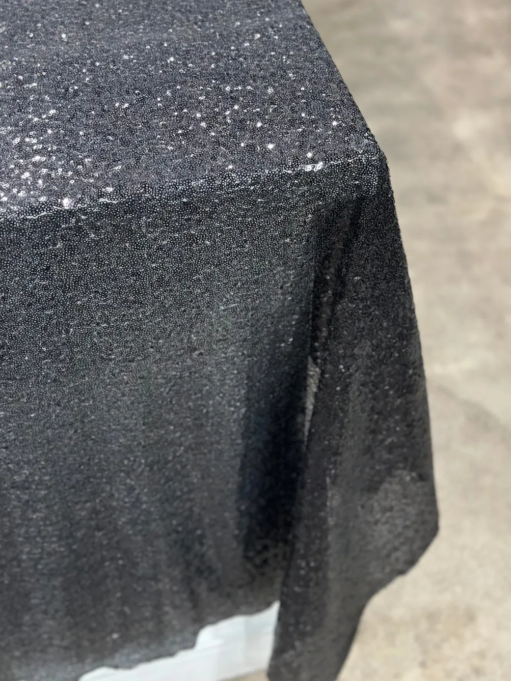 Glitz Sequins Table Linen in Black