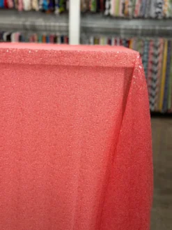 Glitz Sequins Table Linen in Coral