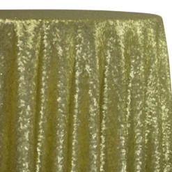 Glitz Sequins Table Linen in Chartreuse
