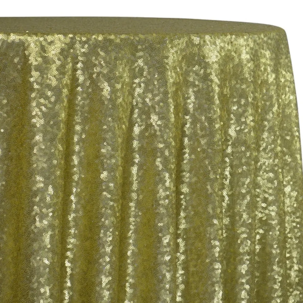 Glitz Sequins Table Linen in Chartreuse
