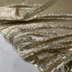 Glitz Sequins Table Linen in Champagne