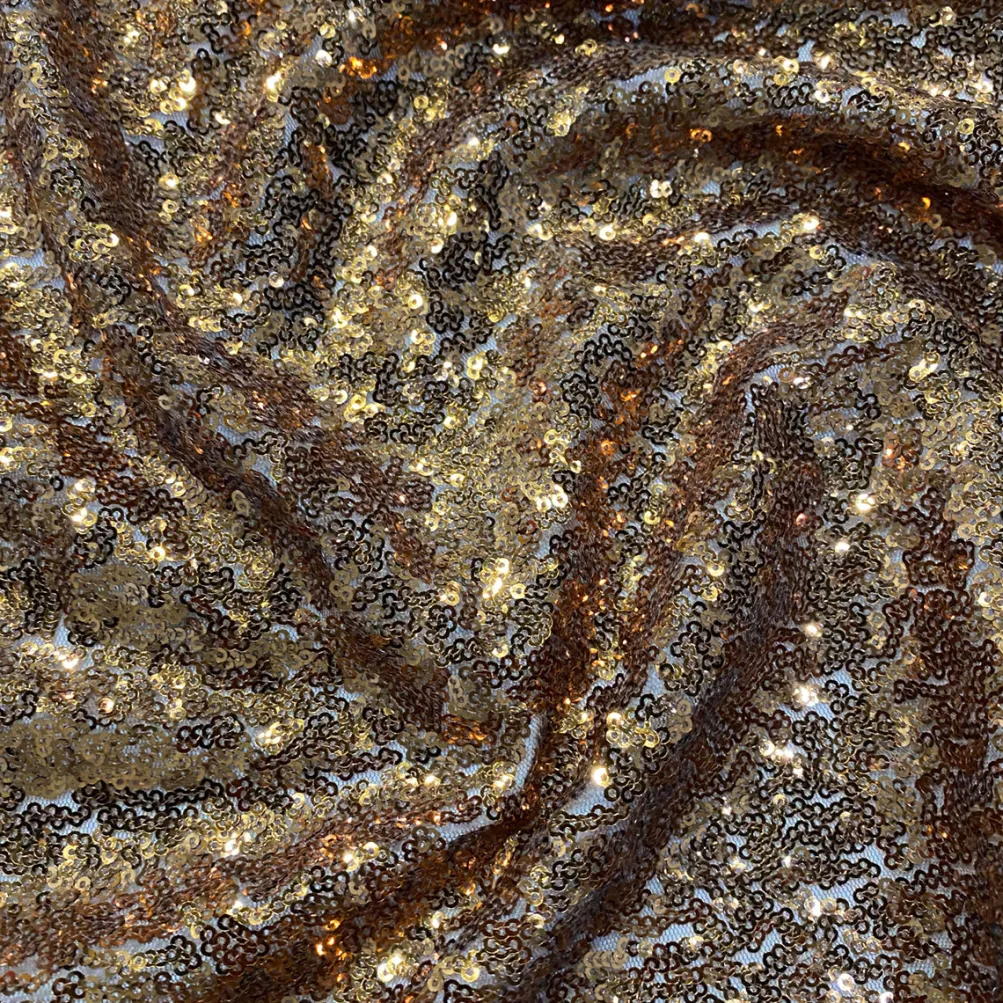 Glitz Sequins Table Linen in Copper