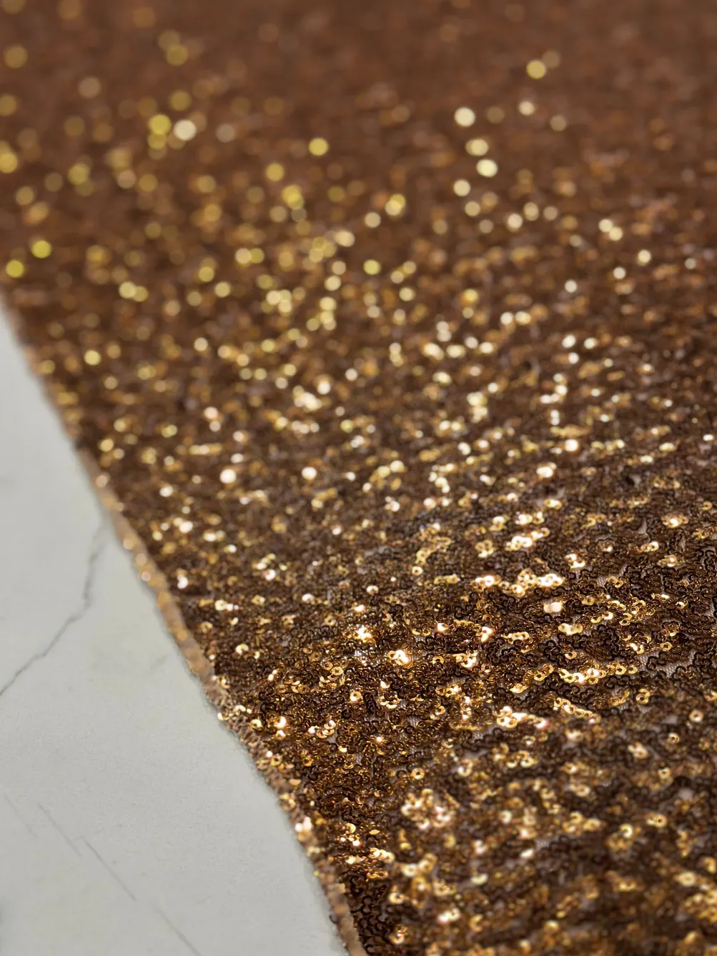 Glitz Sequins Table Linen in Copper