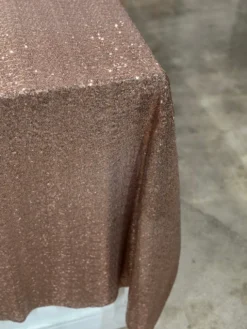 Glitz Sequins Table Linen in Dusty Rose