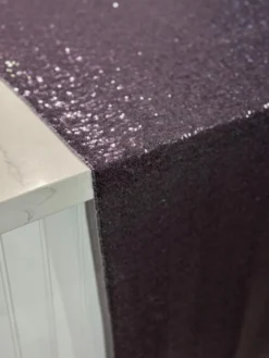 Glitz Sequins Table Linen in Eggplant