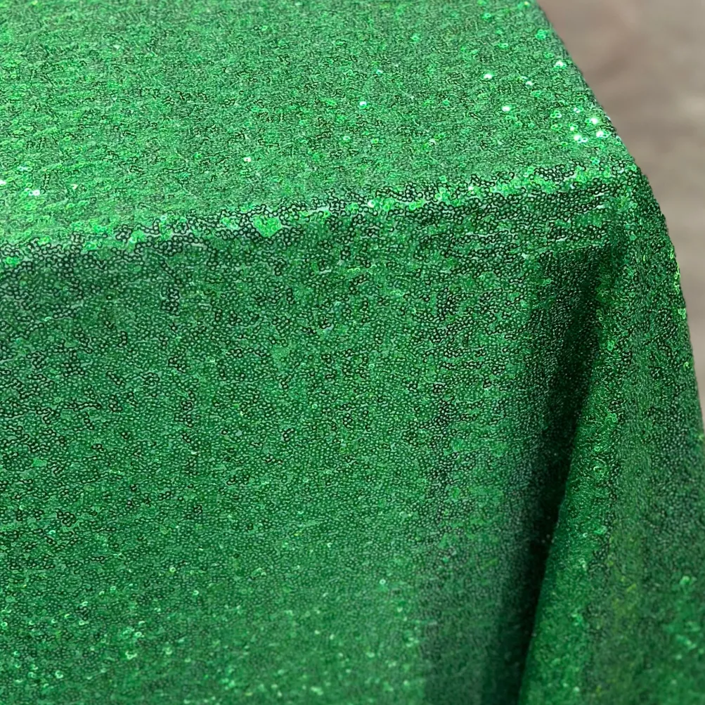Glitz Sequins Table Linen in Emerald