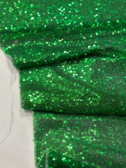 Glitz Sequins Table Linen in Emerald