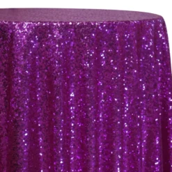 Glitz Sequins Table Linen in Fuchsia