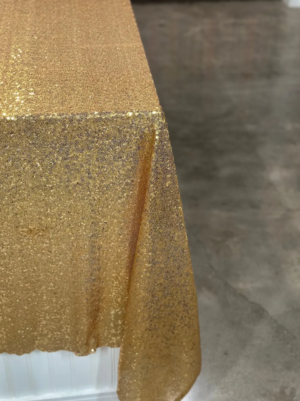 Glitz Sequins Table Linen in Gold 24K