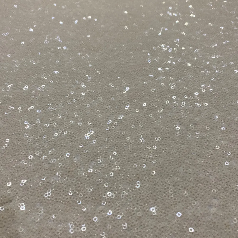 Glitz Sequins Table Linen in Ivory