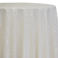 Glitz Sequins Table Linen in Ivory