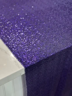 Glitz Sequins Table Linen in Purple