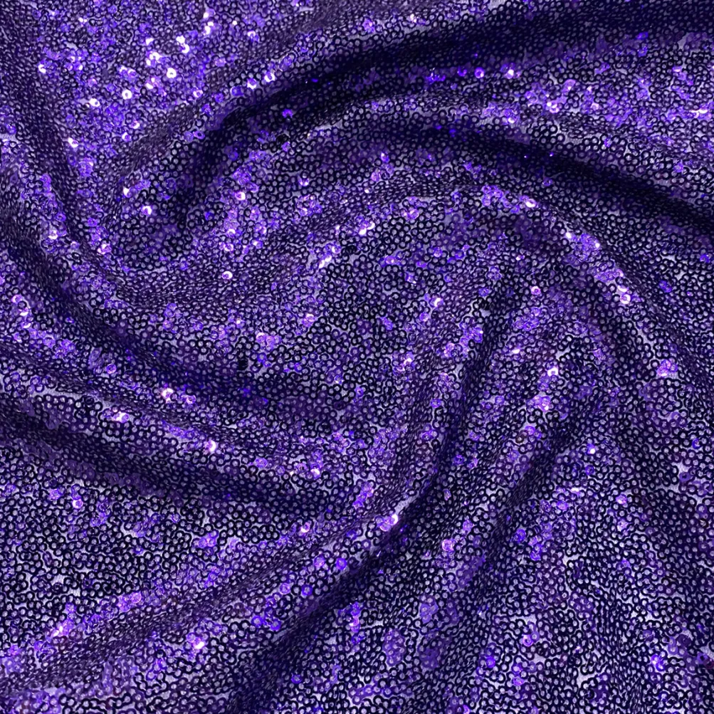 Glitz Sequins Table Linen in Purple
