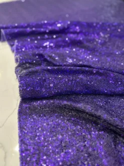 Glitz Sequins Table Linen in Purple