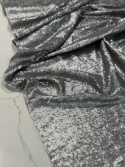 Glitz Sequins Table Linen in Pewter