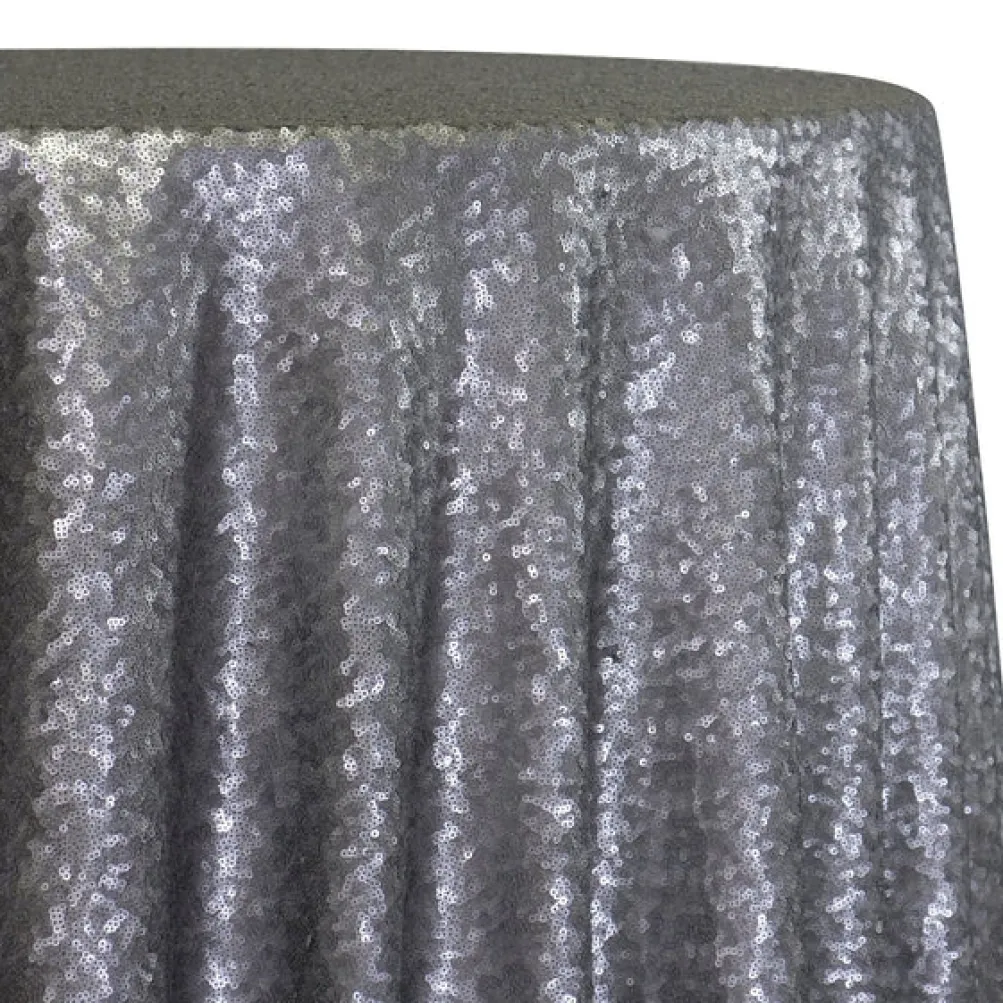 Glitz Sequins Table Linen in Pewter