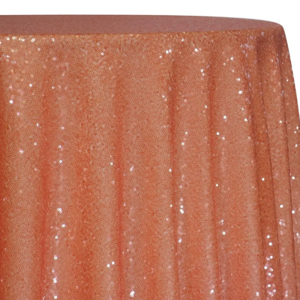 Glitz Sequins Table Linen in Peach