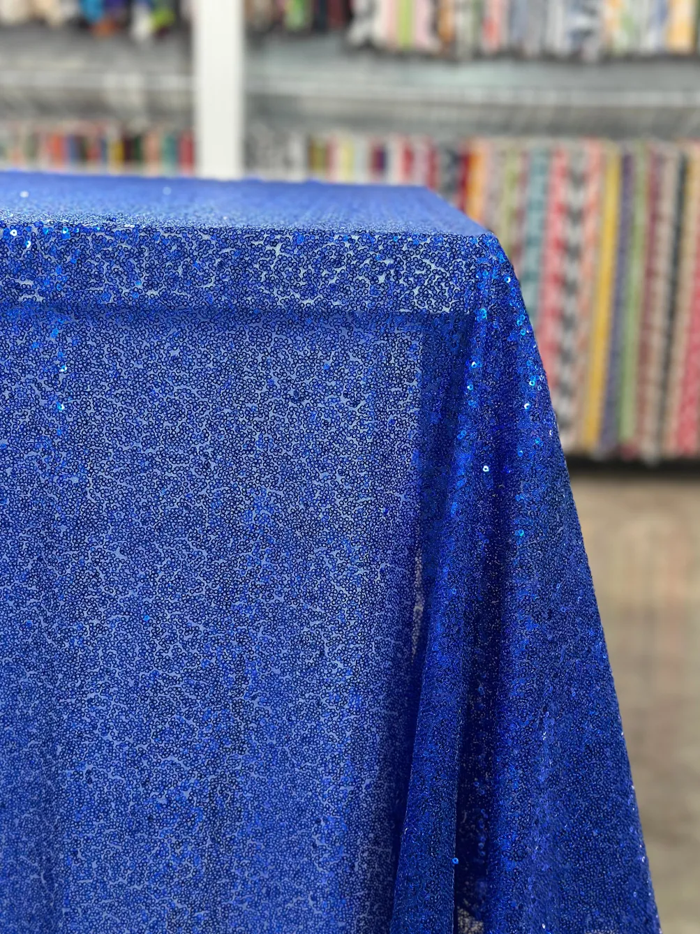 Glitz Sequins Table Linen in Royal