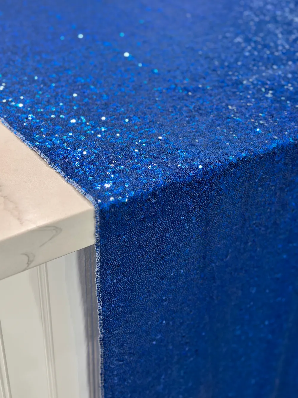 Glitz Sequins Table Linen in Royal