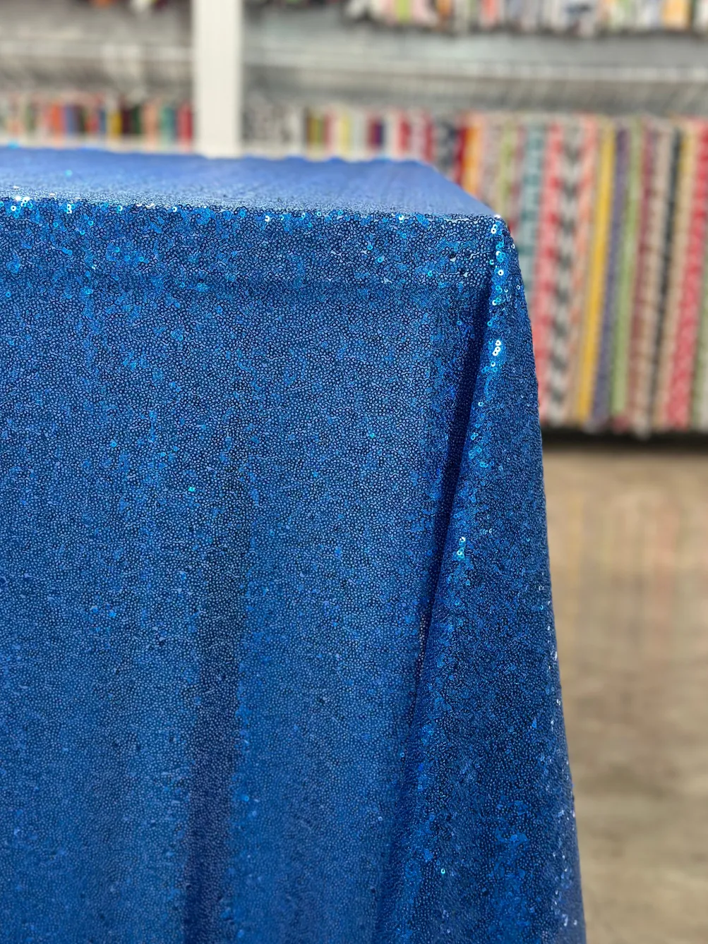 Glitz Sequins Table Linen in Royal