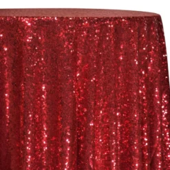 Glitz Sequins Table Linen in Red