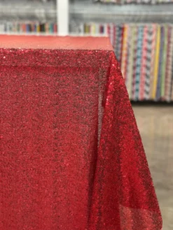 Glitz Sequins Table Linen in Red