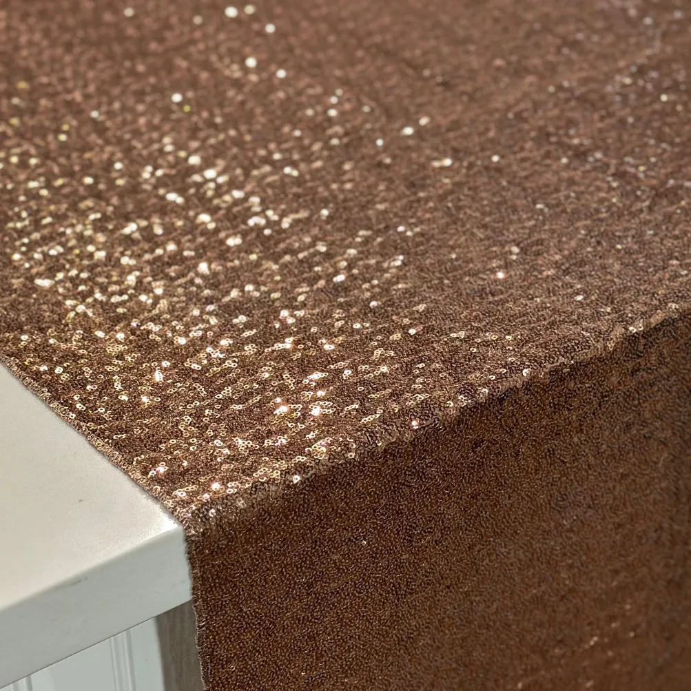 Glitz Sequins Table Linen in Rose Gold