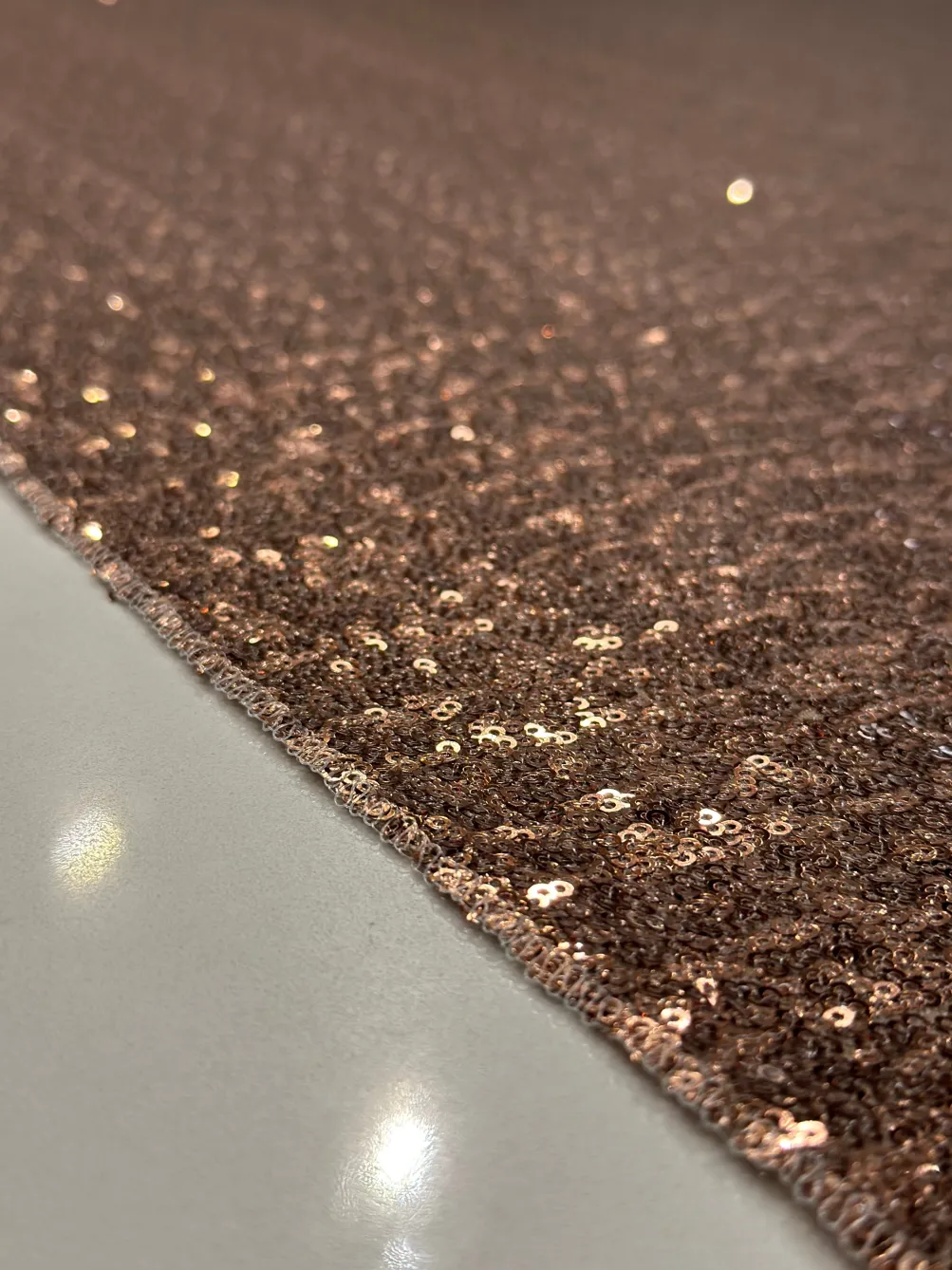 Glitz Sequins Table Linen in Rose Gold