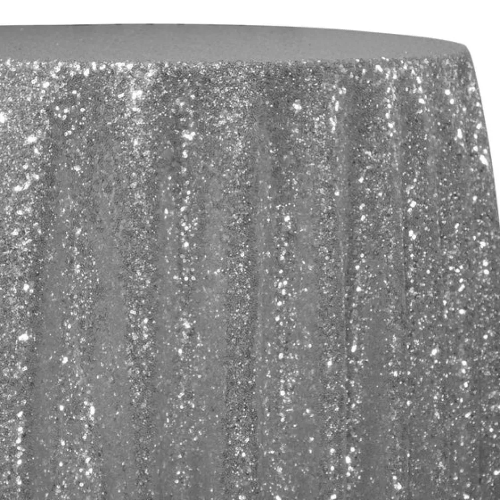 Glitz Sequins Table Linen in Silver