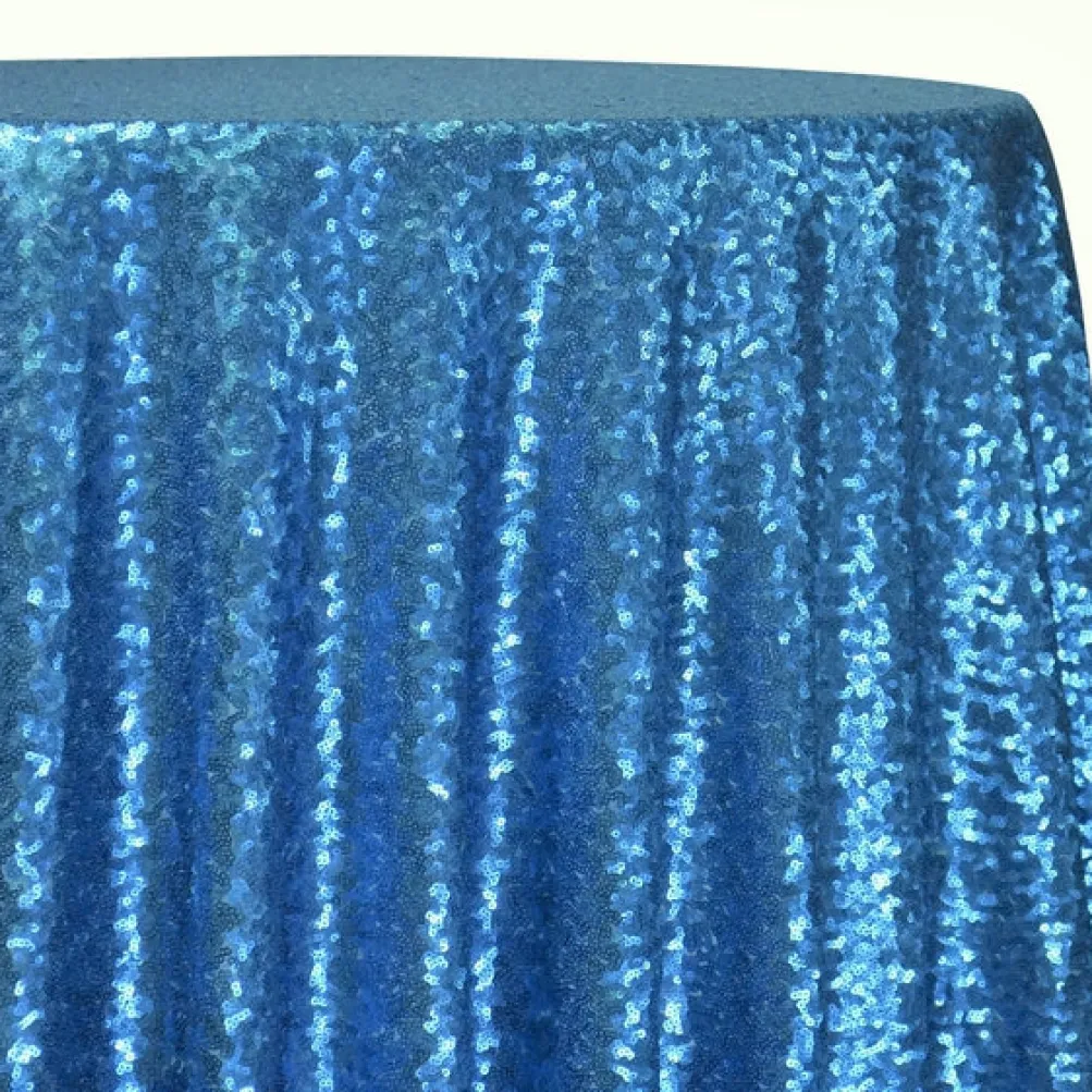 Glitz Sequins Table Linen in Turquoise