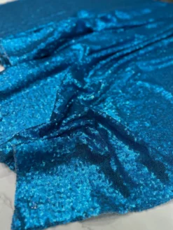 Glitz Sequins Table Linen in Turquoise