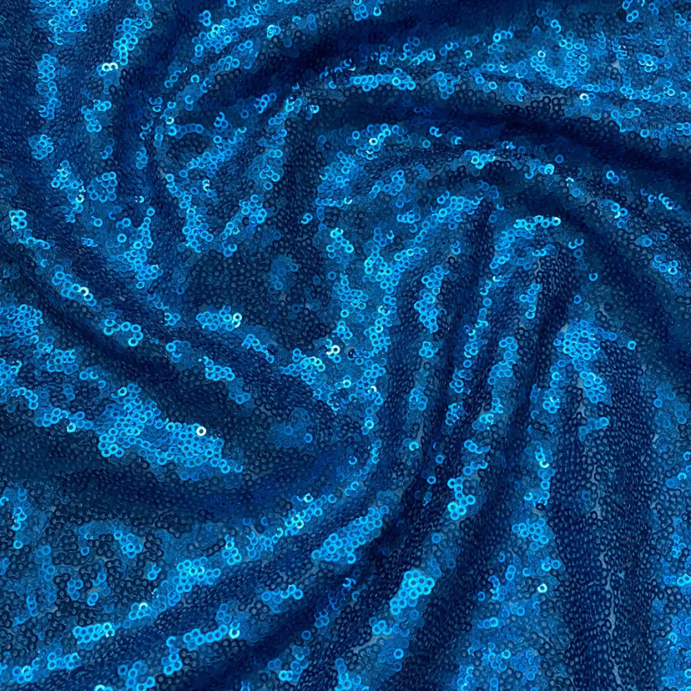 Glitz Sequins Table Linen in Turquoise