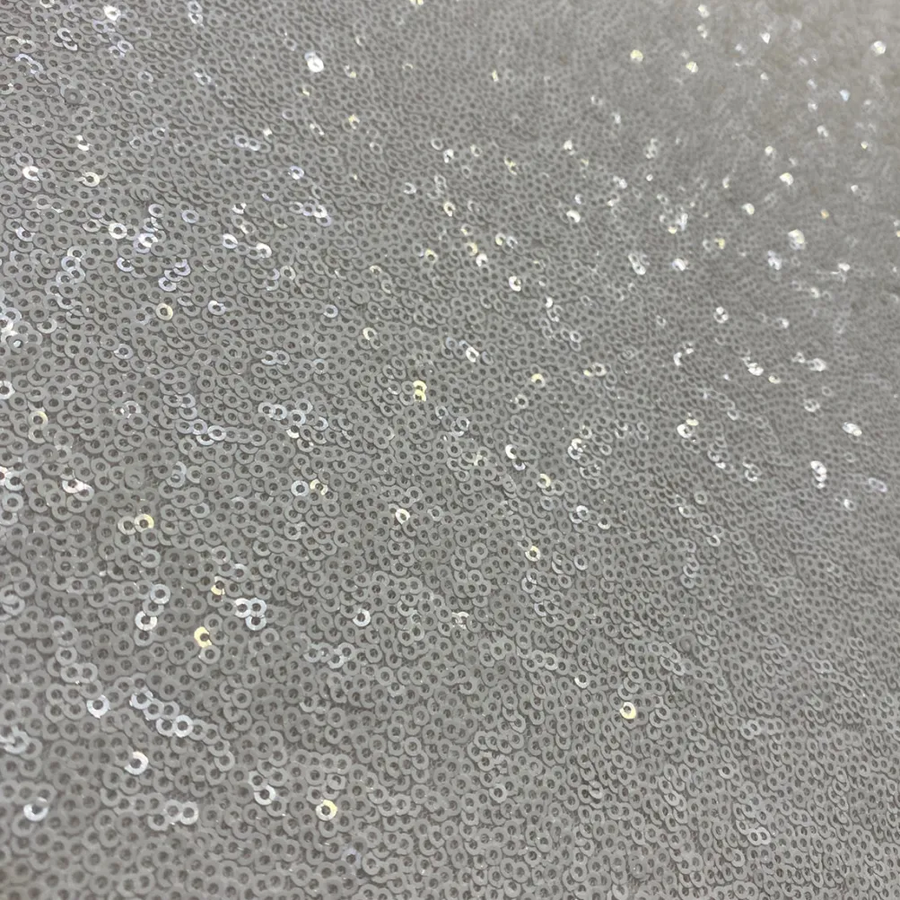 Glitz Sequins Table Linen in White