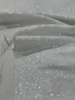 Glitz Sequins Table Linen in White