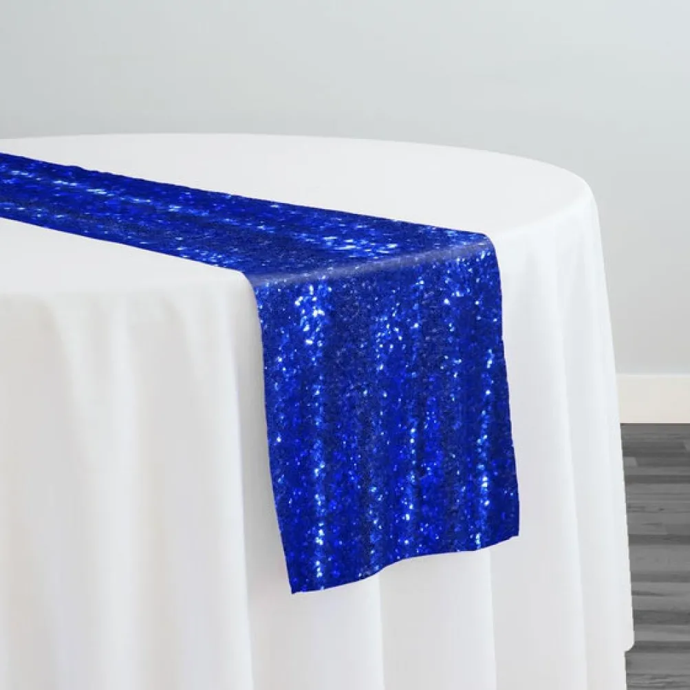 Glitz Sequins Table Runner in Royal