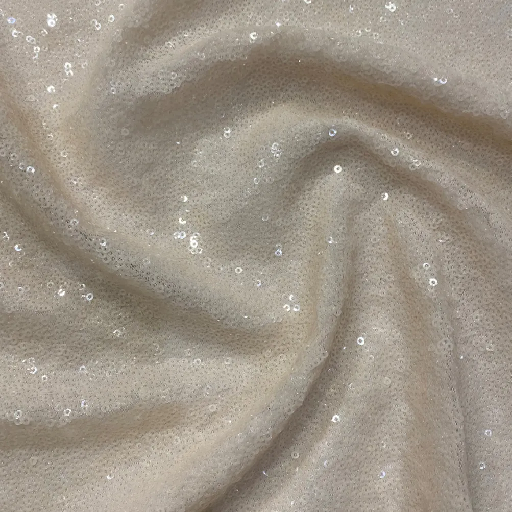 Glitz Sequins Table Runner in Blush Transparent