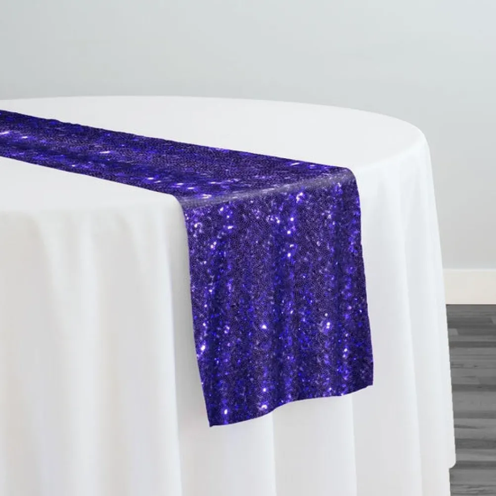 Glitz Sequins Table Runner in Purple