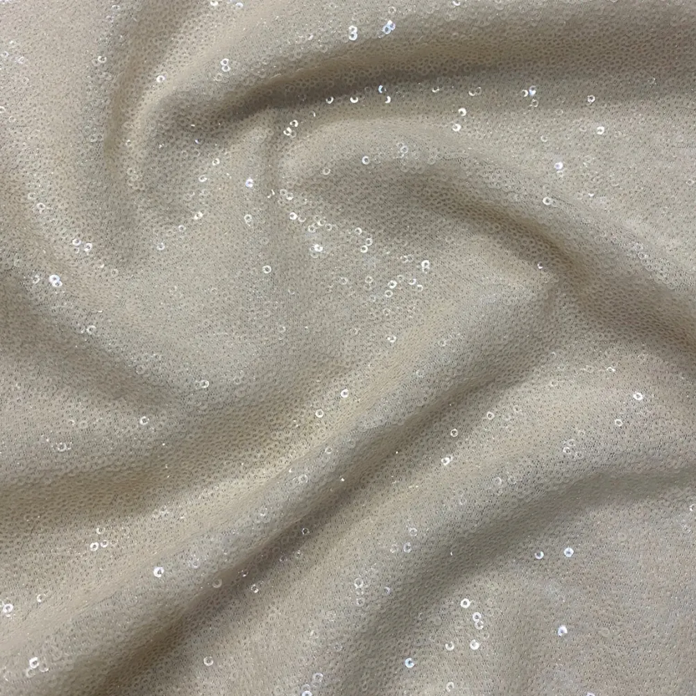 Glitz Sequins Table Runner in Ivory